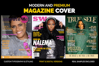 design premium magazine cover designs for print and digital