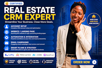 set up real estate crm lofty , boldtrail, kvcore, gohighlevel,