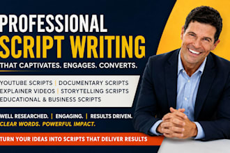 be your scriptwriter,  screenwriter, screenplay writer, movie tv scripts