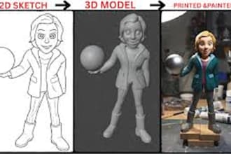 professional 3d artist specializing in converting 2d images, photos, logo