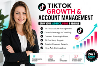 be your tiktok social media manager coach and growth expert