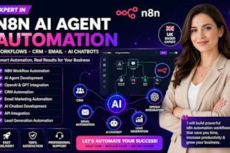 develop n8n ai agent automation workflow crm email and ai chatbot automation