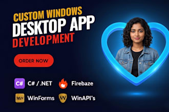 develop custom web app and desktop application