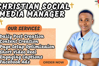 do christian social manager and marketing for faith based