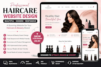 design beard oil shopify store, beard care website, hair care store