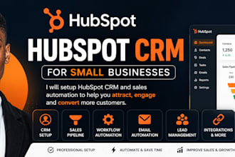 set up hubspot CRM and sales automation for small businesses