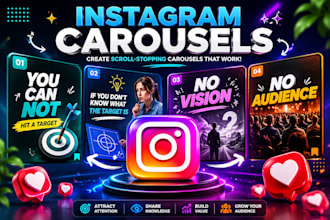 create amazing instagram carousel post design