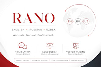 do accurate english, russian and uzbek translation