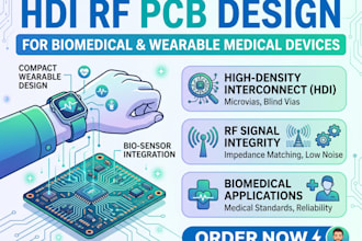 design hdi rf pcb for biomedical and wearable medical devices