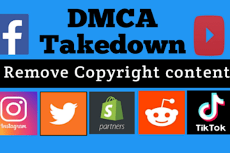 takedown harassing remove copyright mass reports facebook instagram youtube dmca