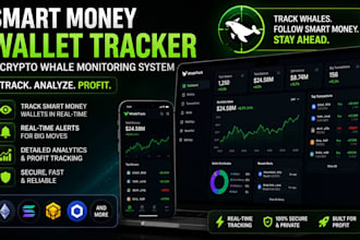 develop a real time whale wallet tracker, and smart money alert bot