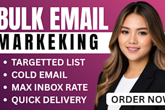 send bulk email blast  send mass email cold email  marketing campaign