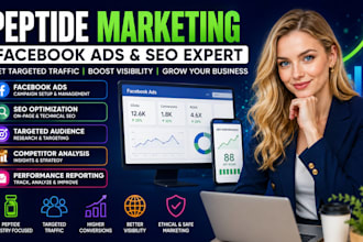 do peptide ads marketing run facebook marketing for peptide website peptide SEO