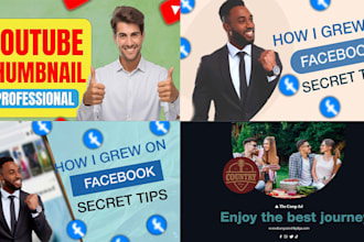 design professional and creative youtube thumbnails