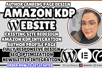 amazon KDP landing page, amazon KDP website, author landing page, book listing