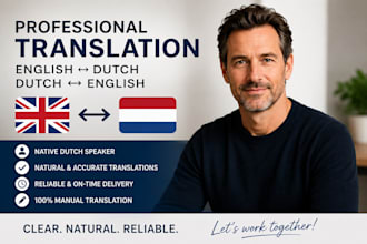 professionally translate english to dutch and dutch to english