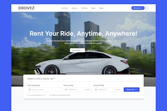 build car rental app, automotive rental app, fleet management app