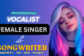 be female pop singer female vocalist edm singer songwriter female rnb pop singer