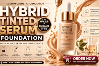 formulate hybrid tinted serum foundations with active skincare ingredients