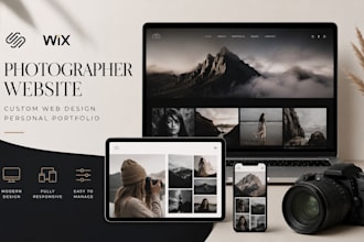 design squarespace photographer website wix personal portfolio custom web design