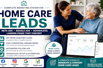 home care leads elderly care leads home care sales funnel home care website
