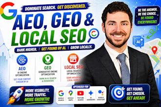 do GEO, local SEO, backlinking with aeo to boost your ai website ranking