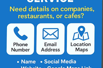 collecting company data from social media and google maps