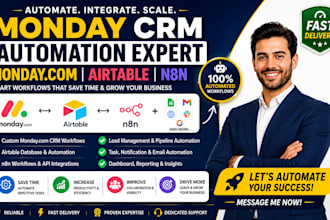 do monday crm automation monday com monday expert monday automation airtable n8n