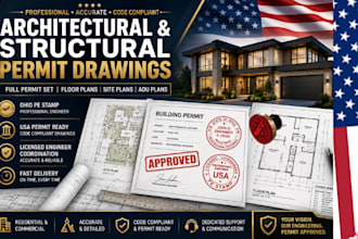 architectural drawing adu plan structural permit drawing ohio pe stamp