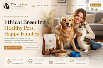 build redesign squarespace pet breeding website pet daycare booking website