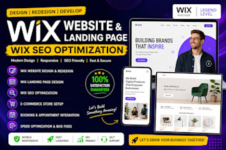 design develop wix website landing page redesign SEO wix studio expert