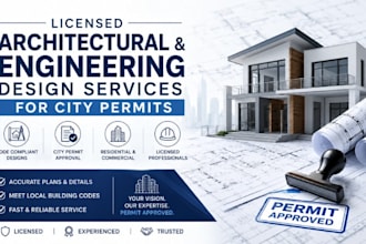 licensed architectural and engineering design services for city permits