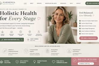 fix squarespace holistic health coach website menopause wellness clinic website