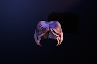 design custom roblox ugc hair in blender