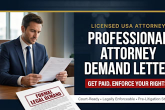 draft a professional attorney demand letter for legal disputes
