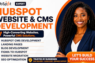develop hubspot website cms landing page blog figma to hubspot workflow design