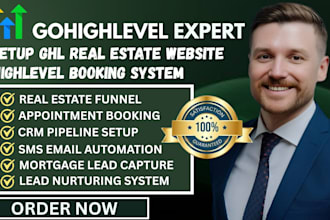 gohighlevel real estate funnel website ghl mortgage highlevel booking system