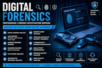 analyze digital evidence and perform forensic investigations