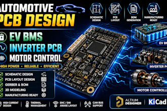 design automotive pcb, ev bms, inverter, motor controller and power electronics
