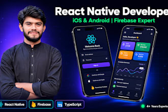develop react native mobile app with firebase backend