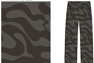 create professional seamless pattern and textile print design