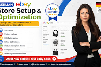 do german ebay store setup product listing SEO optimization marketing