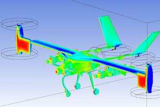 perform cfd and fea design analysis on drone and uav, 3d model for 3d printing