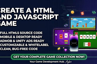 create a HTML and javascript game for browser and mobile