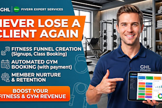 build a gohighlevel fitness funnel and gym automation
