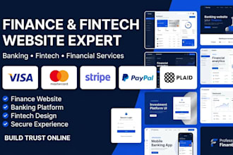 professional finance website, banking website, secure online banking website