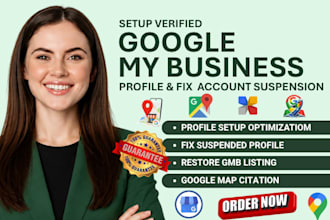 set up google business profile for local SEO, citations and boost gmb ranking