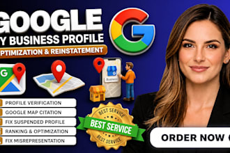 set up google business profile for local SEO, citations and boost gmb ranking