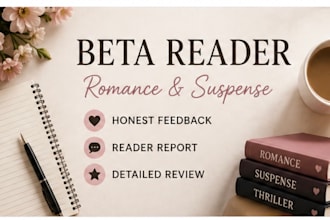 beta read your romance or suspense story