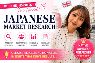 provide accurate japanese market research for your business